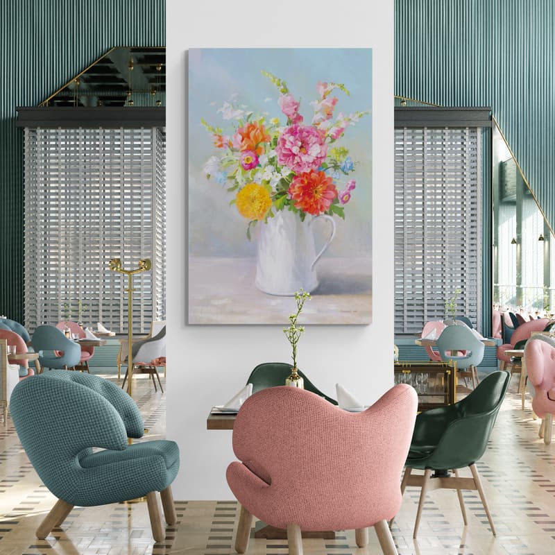 Country Bouquet II by Danhui Nai wall art in a office