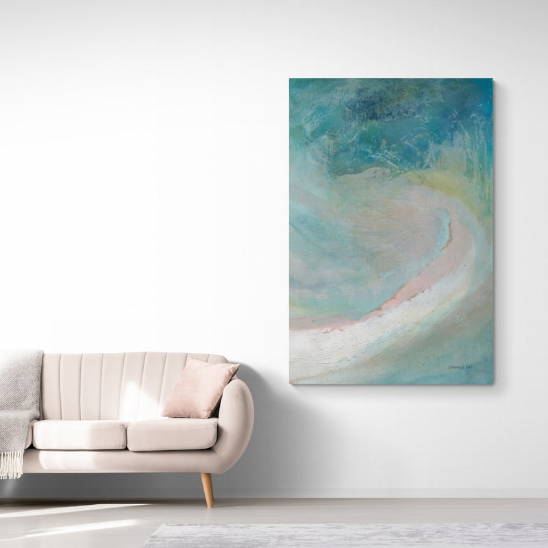 Cove Diptych II by Danhui Nai wall art in a living room