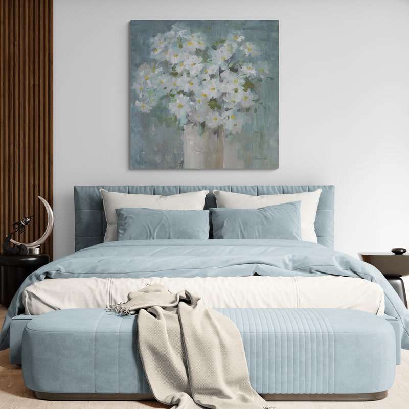 Daisies All Day Light by Danhui Nai wall art from Glam Wall Art