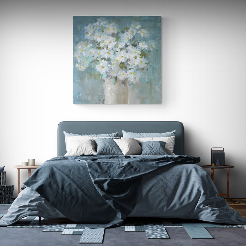 Daisies All Day by Danhui Nai wall art from Glam Wall Art