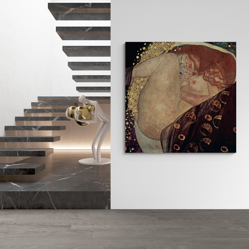 Danae by Gustav Klimt wall art from Glam Wall Art