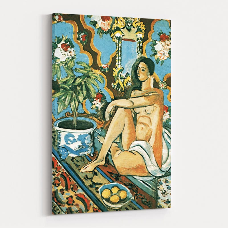 Decorative Figure on an Ornamental Background by Henri Matisse wall art