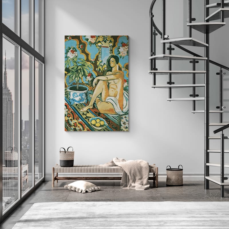 Decorative Figure on an Ornamental Background by Henri Matisse wall art from Glam Wall Art