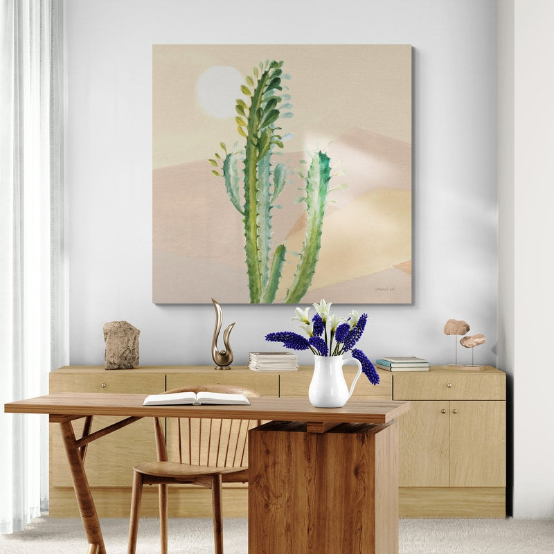Desert Greenhouse II by Danhui Nai wall art in a dining room