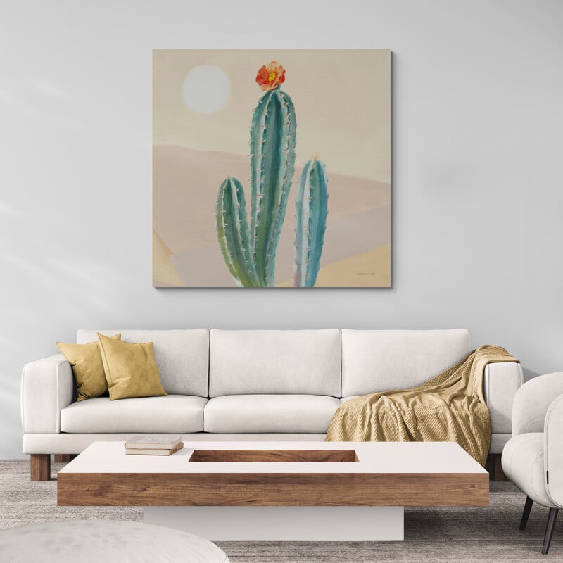 Desert Greenhouse III by Danhui Nai wall art in a living room