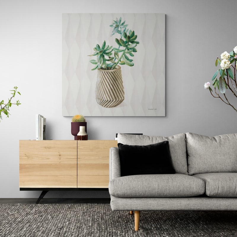Desert Greenhouse X by Danhui Nai wall art in a living room