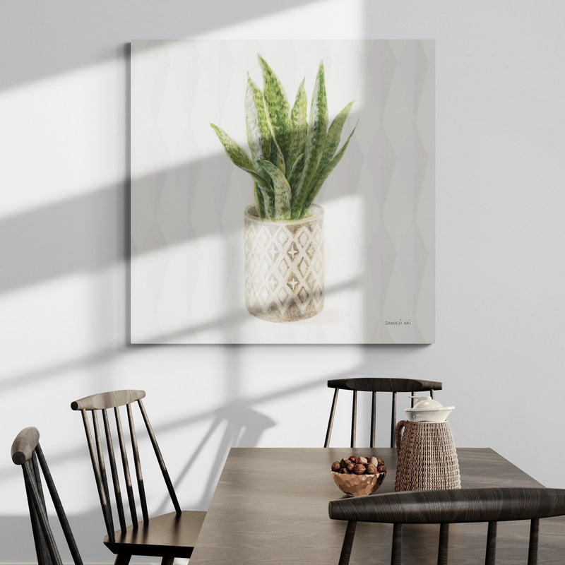 Desert Greenhouse XVI by Danhui Nai wall art in a dining room