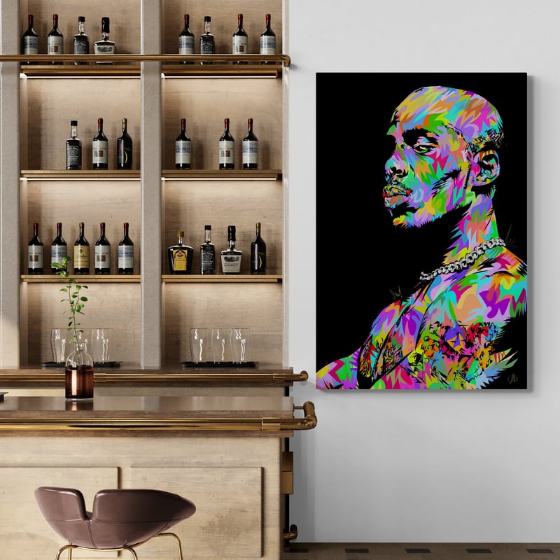 DMX Black 2021 by Technodrome1 wall art from Glam Wall Art