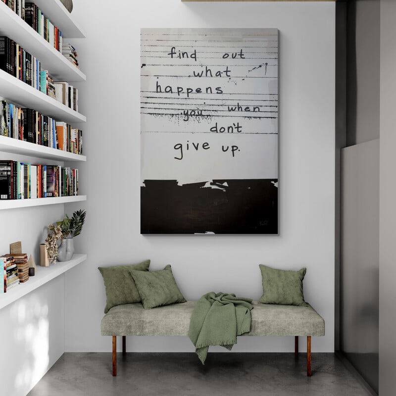 Don't Give Up by Kent Youngstrom wall art from Glam Wall Art