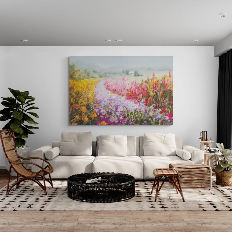 Drift Garden by Danhui Nai wall art in a living room