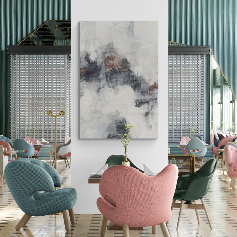 Driftwood 1 by Nina Blue wall art in a office