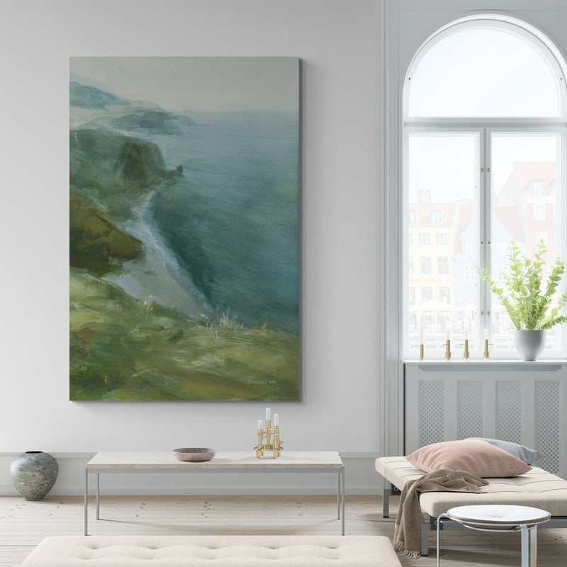 Echoes of Shore by Danhui Nai wall art in a living room