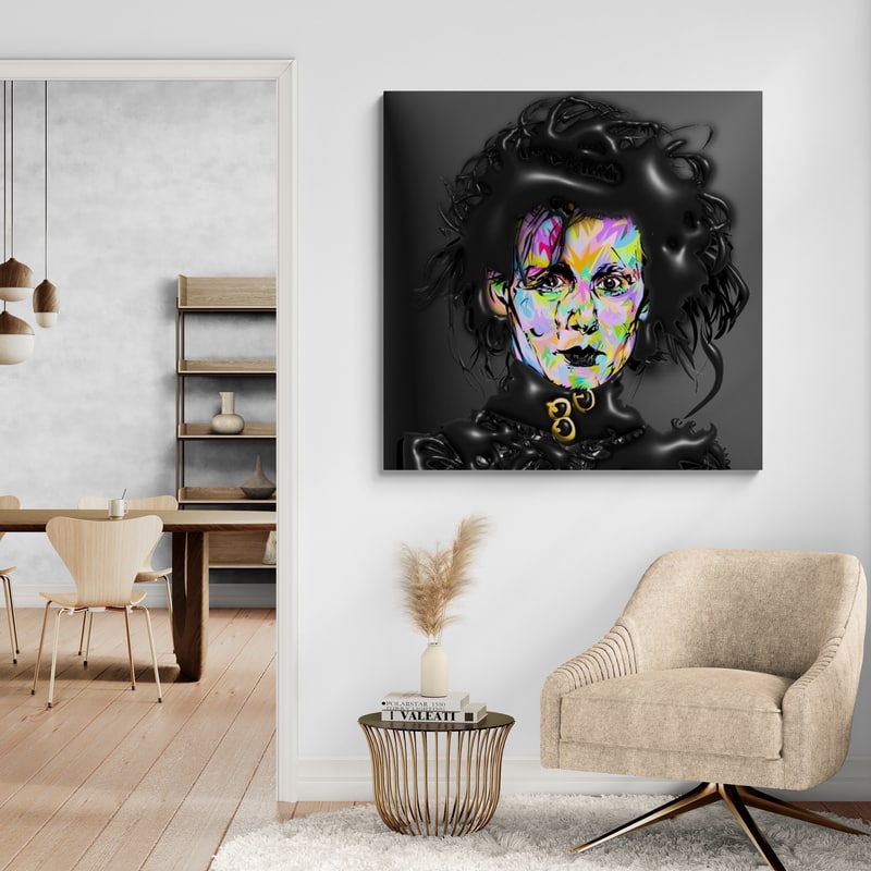 Edward Scissor Hands by Technodrome1 wall art from Glam Wall Art
