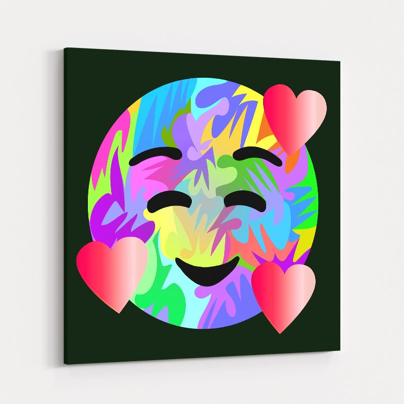 Emoji Hearts 2021 by Technodrome1 wall art