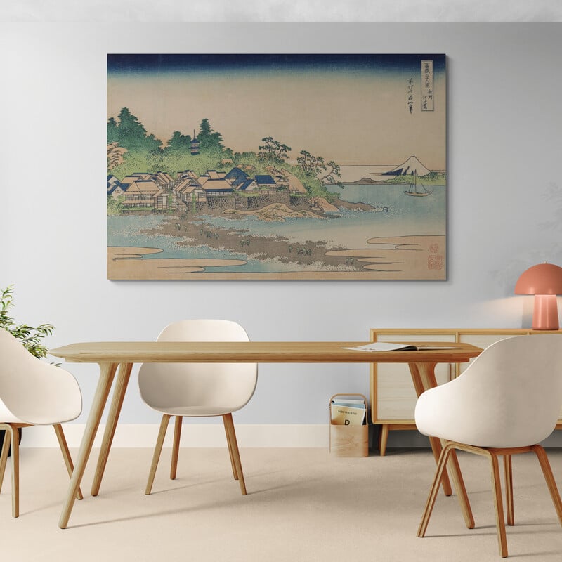 Enoshima In Sagami Province by Katsushika Hokusai wall art from Glam Wall Art