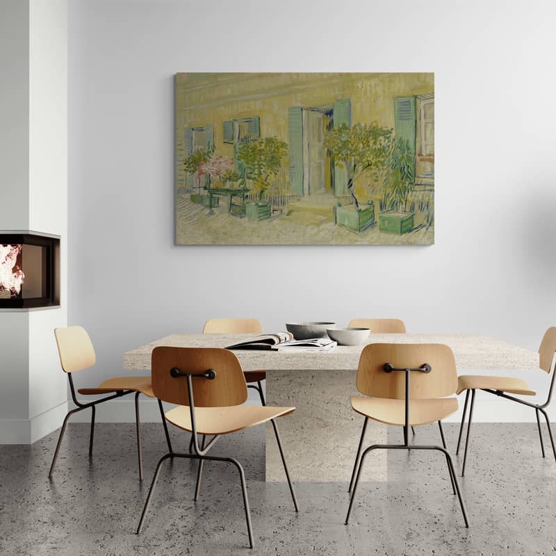 Entrance of a Restaurant in Asnieres 1887 by Vincent Van Gogh wall art from Glam Wall Art