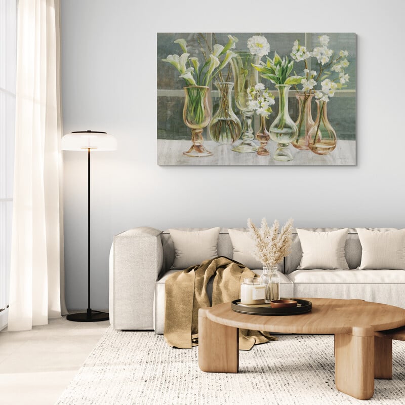 Essence Of May Amber by Danhui Nai wall art in a living room