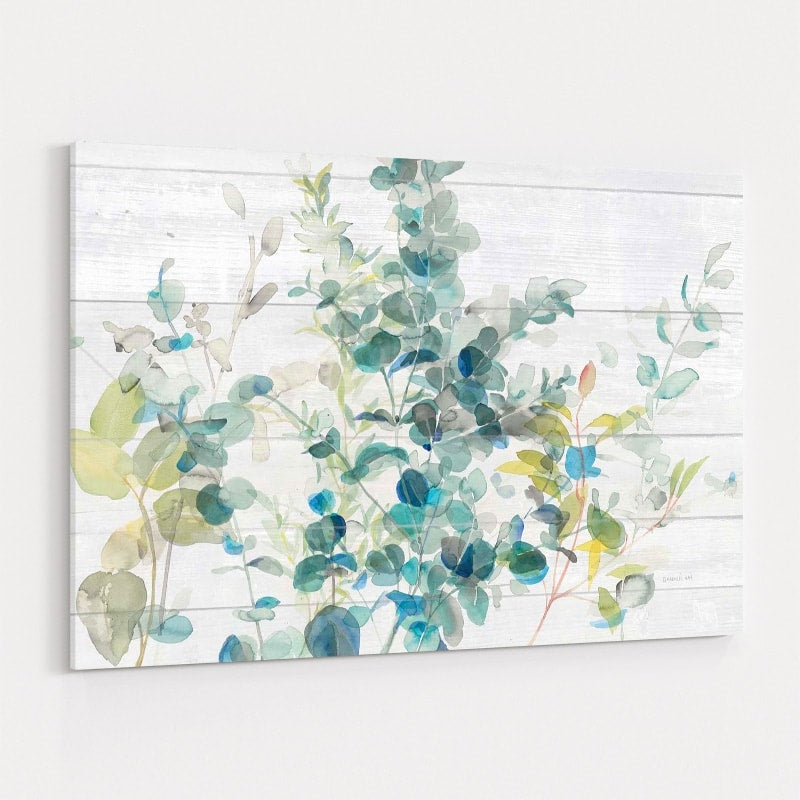 Eucalyptus I On Shiplap by Danhui Nai wall art