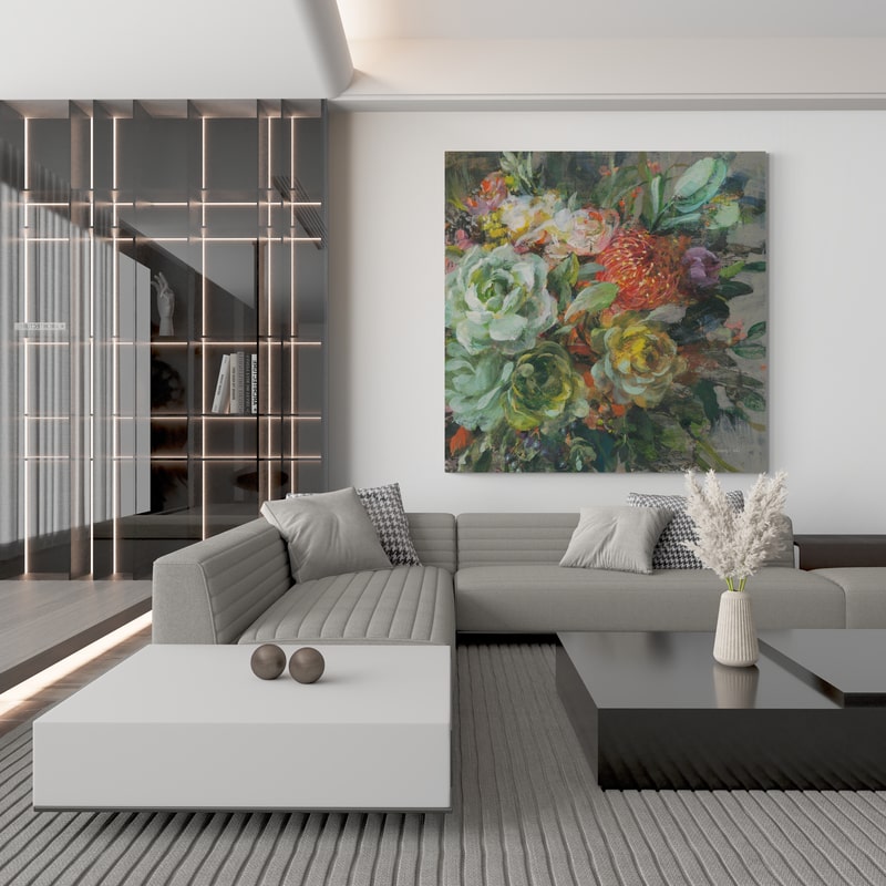 Exotic Bouquet by Danhui Nai wall art from Glam Wall Art
