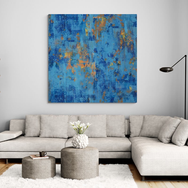 Exotic Elegance Pattern VI by Danhui Nai wall art in a living room