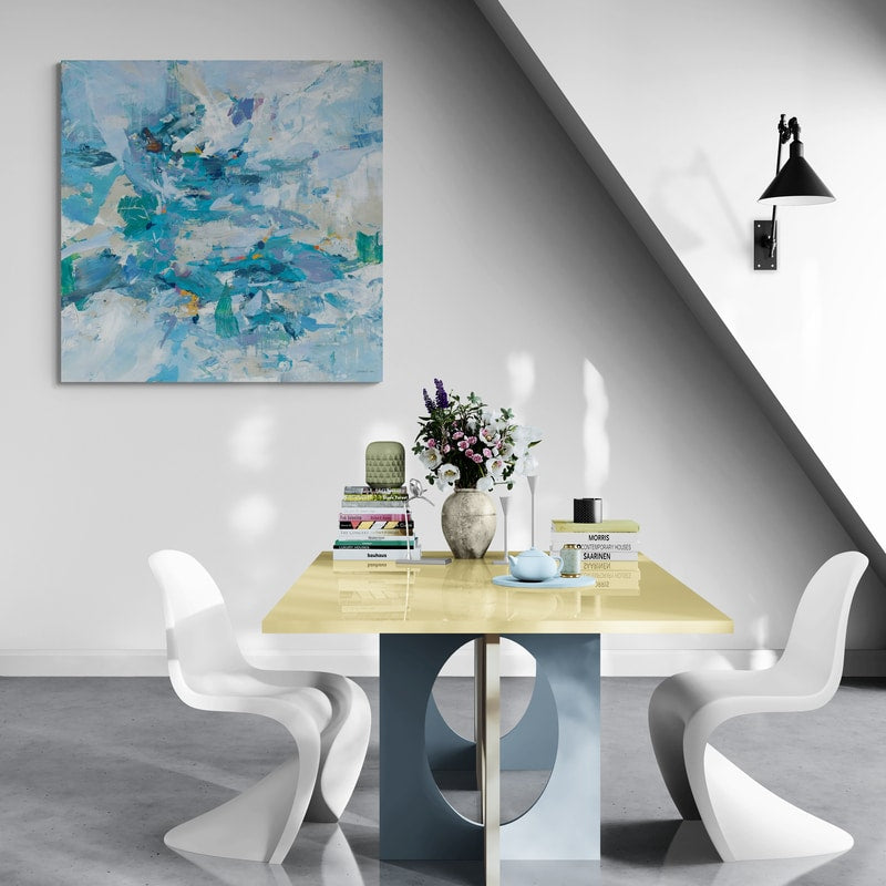 Exuding Summer Blue by Danhui Nai wall art from Glam Wall Art