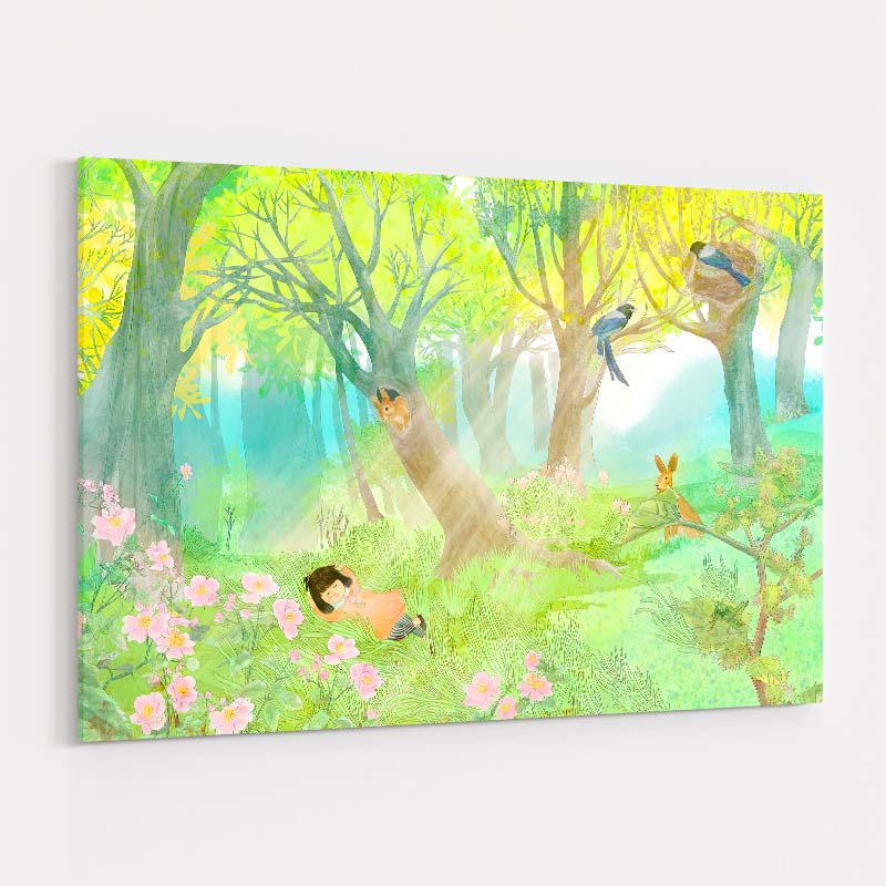 Fairies and Roses by Lisha Sun wall art