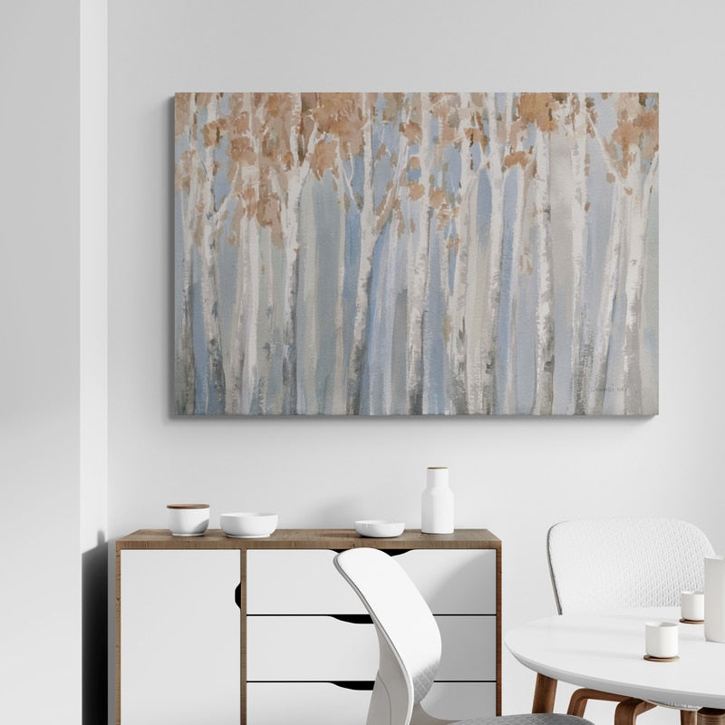 Fall Birches by Danhui Nai wall art from Glam Wall Art