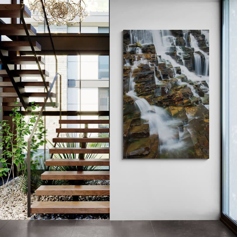 Falls On Mcdonald Creek Color by Alan Majchrowicz wall art from Glam Wall Art
