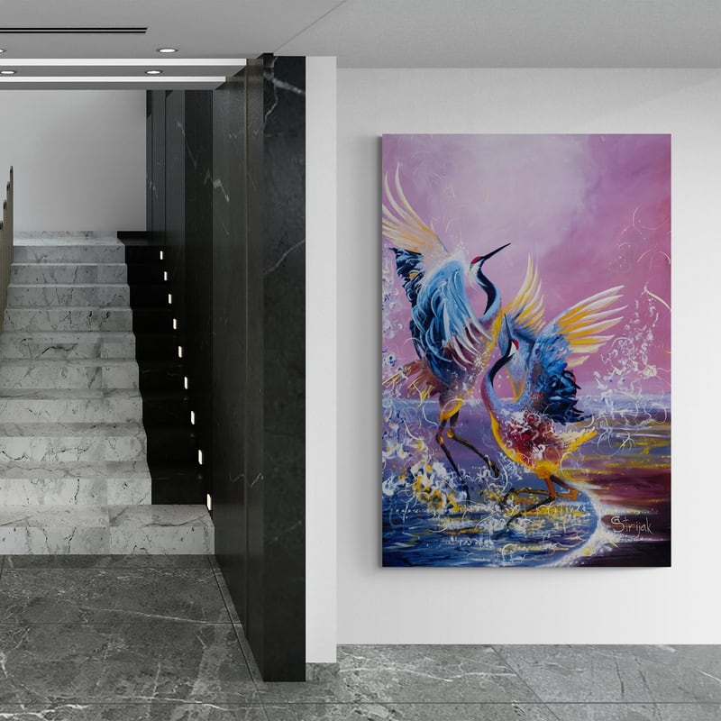Fantasy Dance by Marina Strijakova wall art in a hallway
