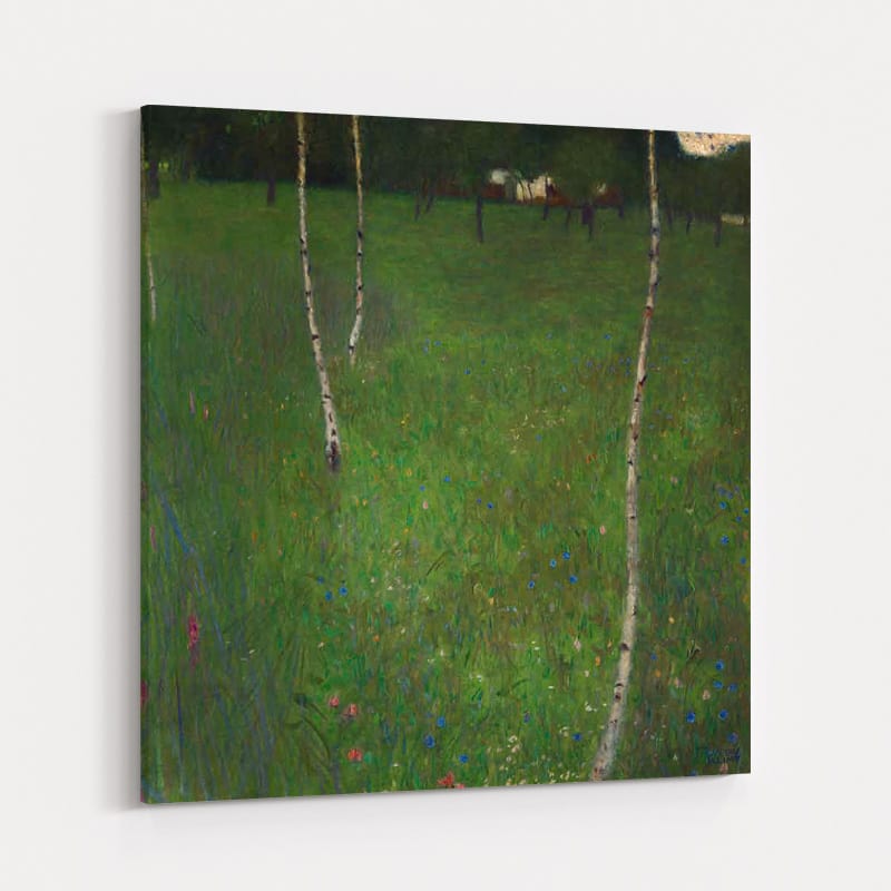 Farmhouse with Birch Trees by Gustav Klimt wall art