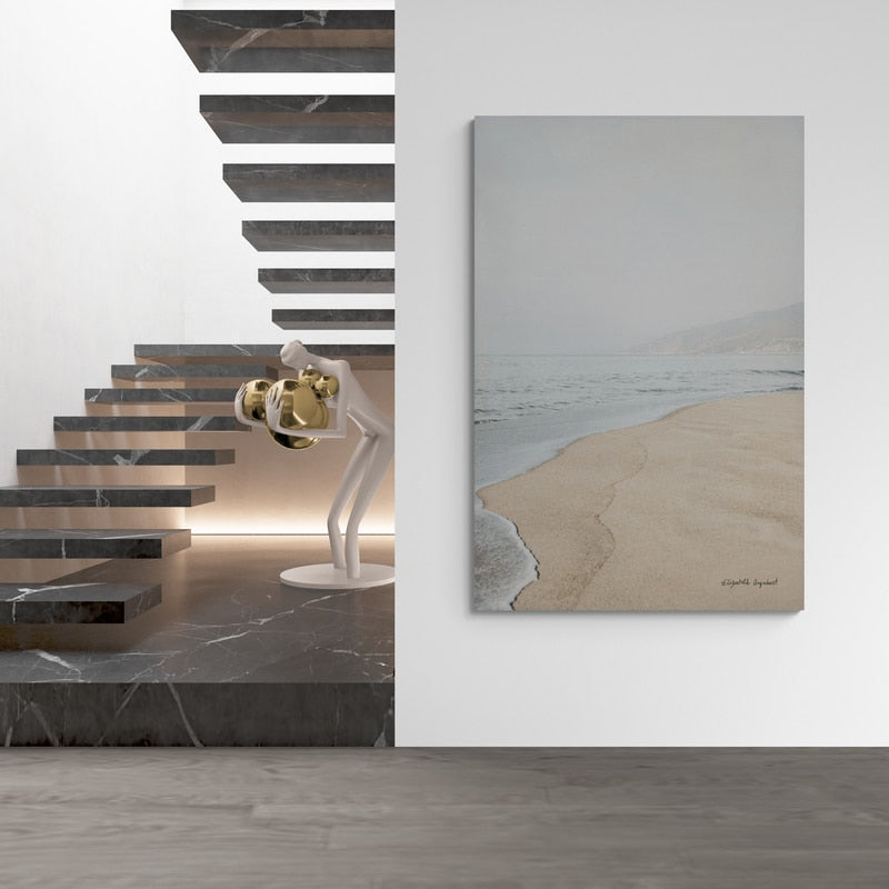 February Morning I by Elizabeth Urquhart wall art in a hallway