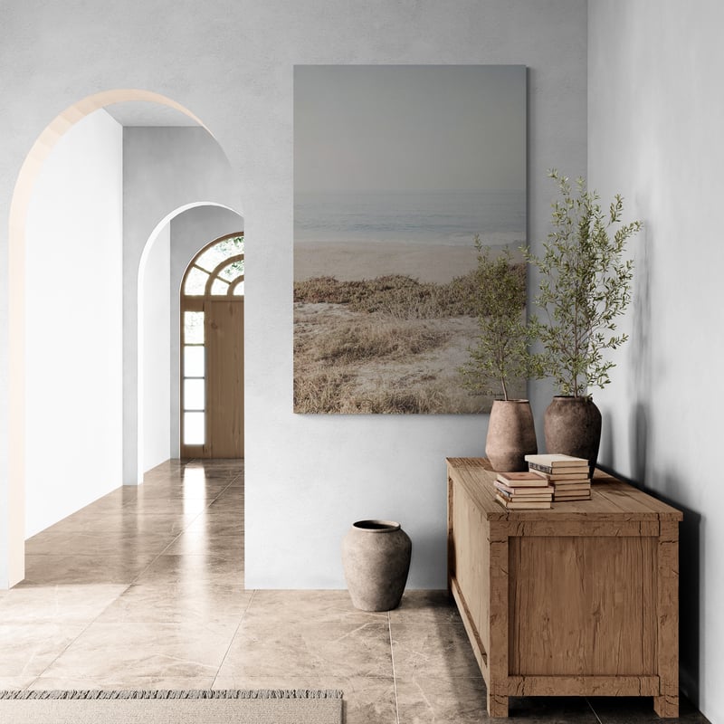 February Morning II by Elizabeth Urquhart wall art in a hallway