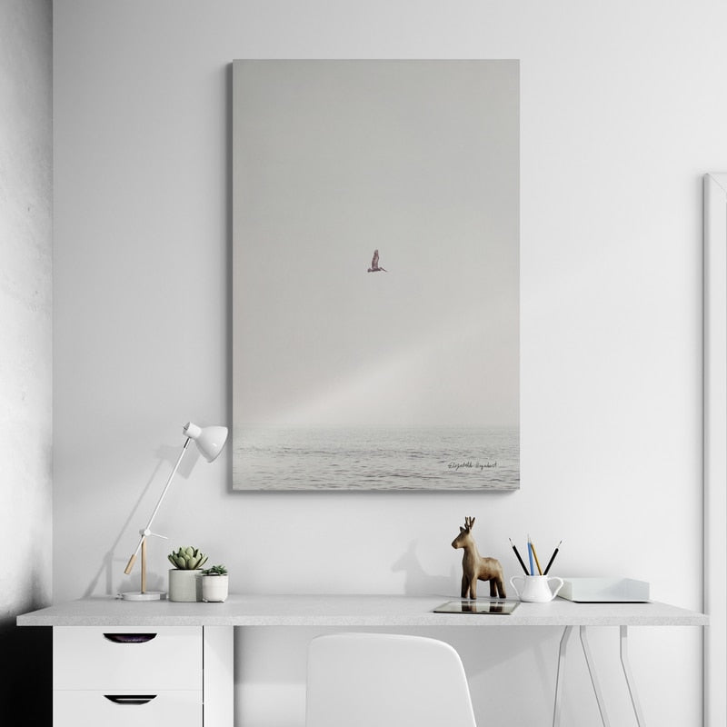 February Morning III by Elizabeth Urquhart wall art in a living room