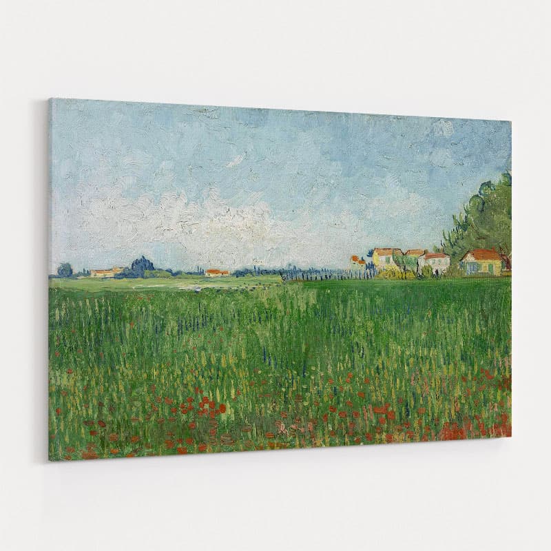 Field with Poppies 1888 by Vincent Van Gogh wall art