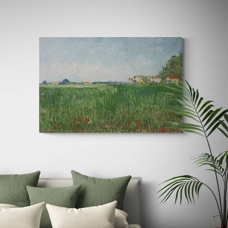 Field with Poppies 1888 by Vincent Van Gogh wall art from Glam Wall Art