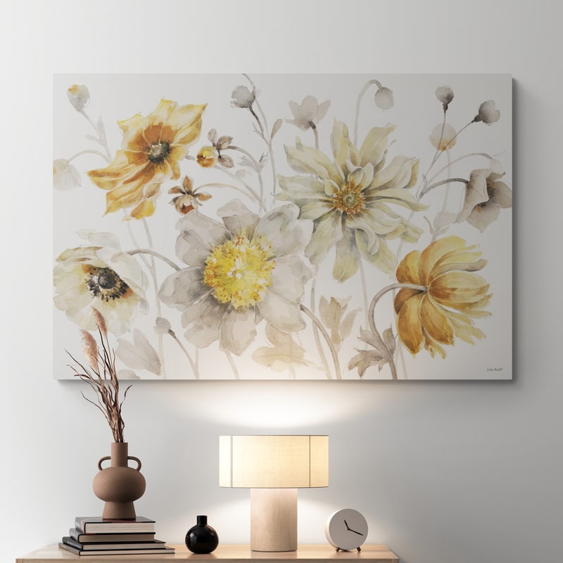 Fields of Gold I by Lisa Audit wall art in a hallway