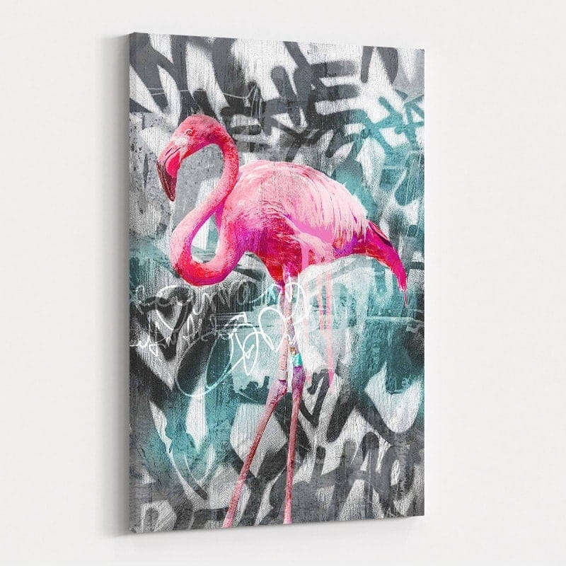 Flamingo Graffiti 1 by Nina Blue wall art