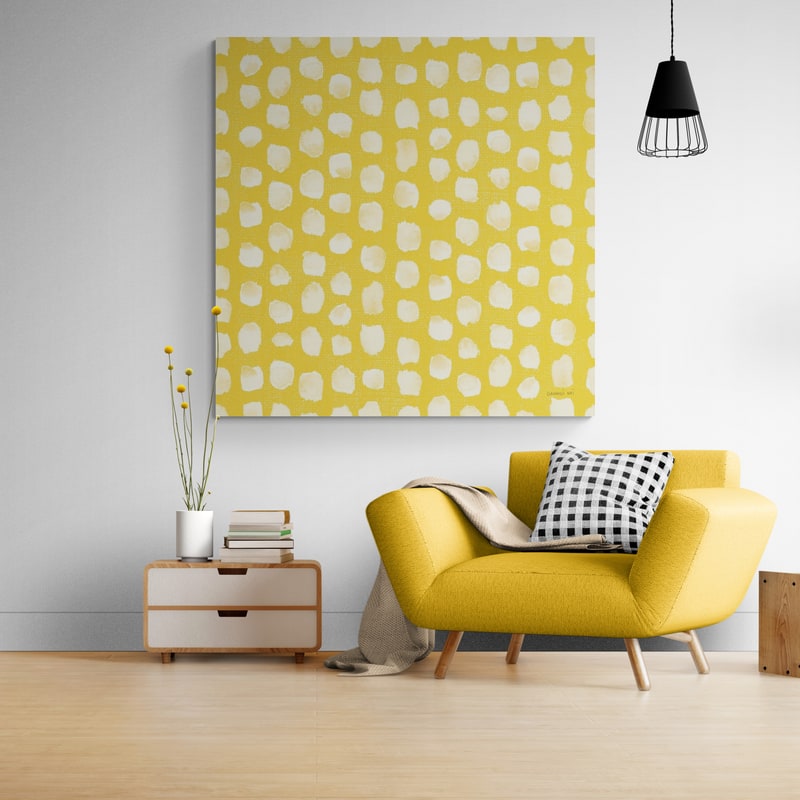 Floursack Home Pattern IIB by Danhui Nai wall art in a living room