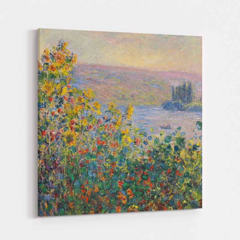 Flower Beds at Vetheuil 1881 II by Claude Monet wall art