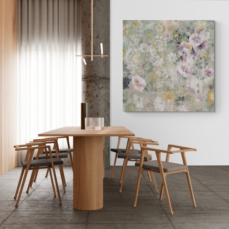 Flower Shower Light by Danhui Nai wall art in a dining room
