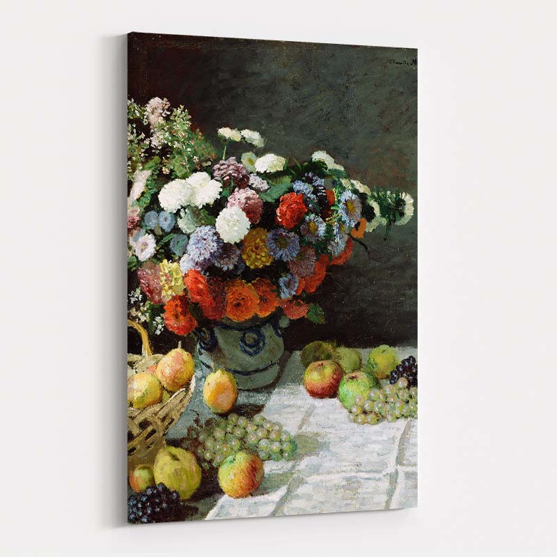 Flowers And Fruit by Claude Monet wall art