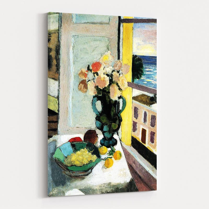 Flowers in Front of a Window by Henri Matisse wall art