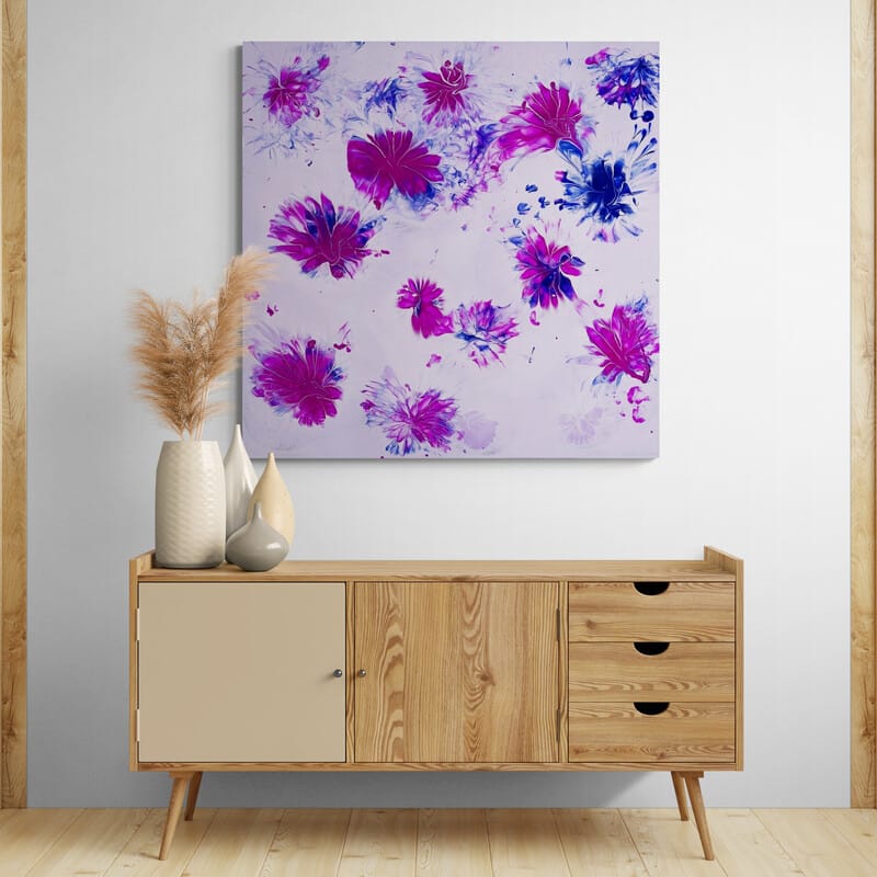 Flowers in the Snow by Marina Strijakova wall art from Glam Wall Art