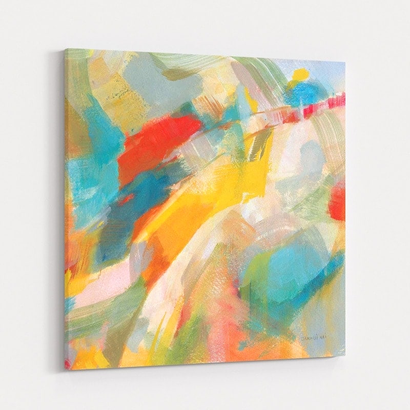 Folds Of Color Bright Crop by Danhui Nai wall art