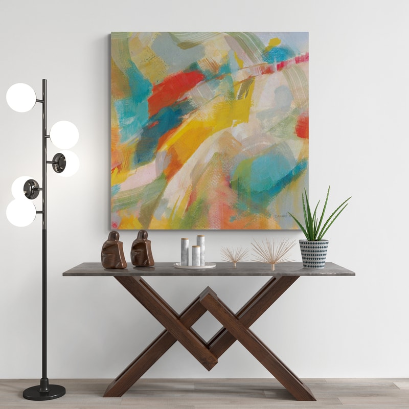 Folds Of Color Bright Crop by Danhui Nai wall art in a living room