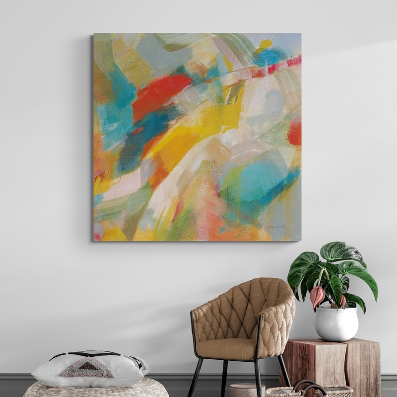 Folds Of Color Bright Crop by Danhui Nai wall art from Glam Wall Art