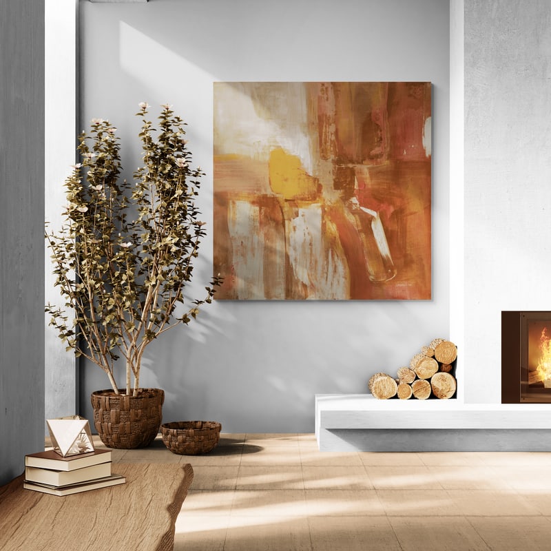 Forest Feel I Autumn by Danhui Nai wall art in a living room