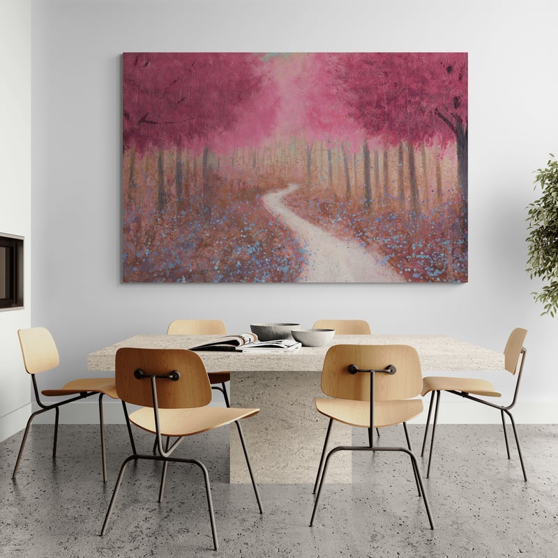 Forest Pathway Spring by James Wiens wall art from Glam Wall Art