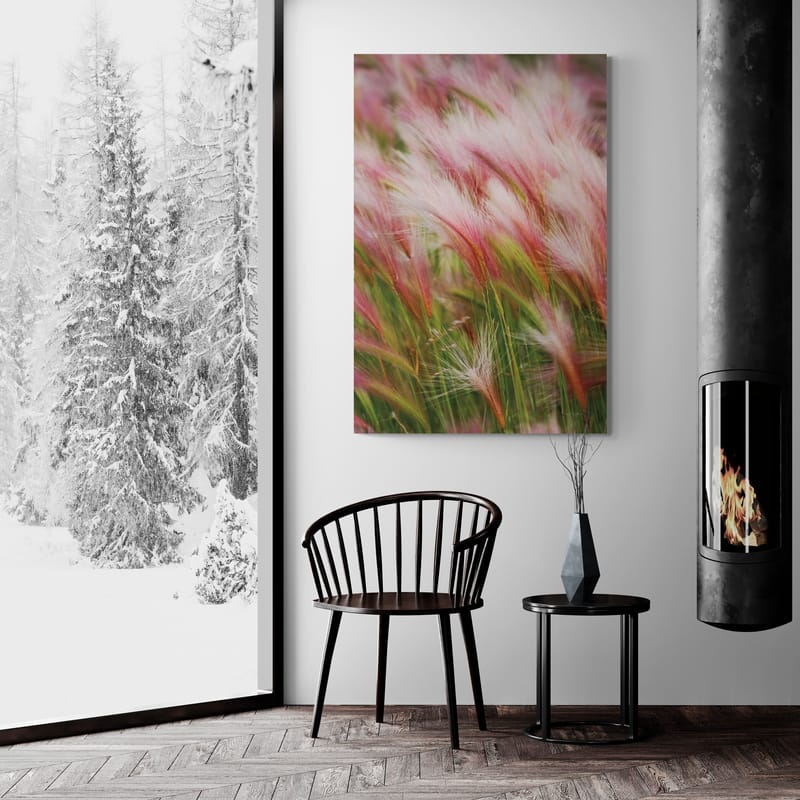 Foxtail Barley V by Alan Majchrowicz wall art in a living room