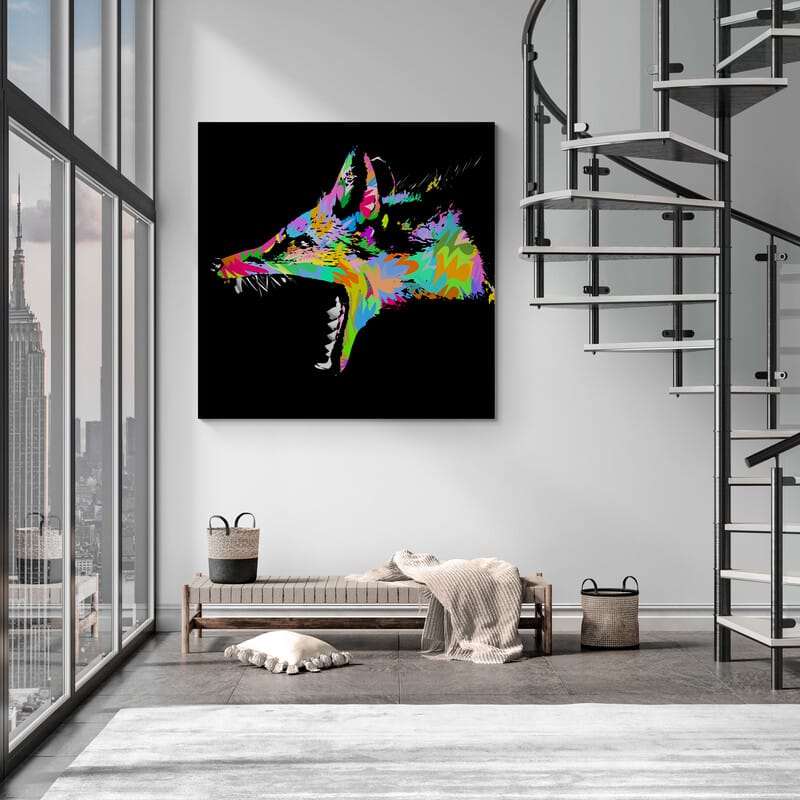 Foxy by Technodrome1 wall art from Glam Wall Art